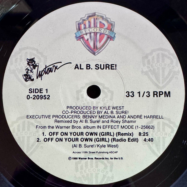 Al B. Sure! : Off On Your Own (Girl) (12", Maxi, Spe)