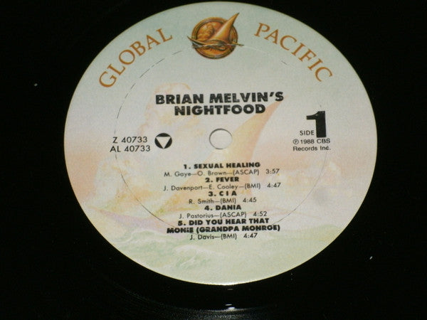 Brian Melvin's Nightfood : Nightfood (LP, Album)