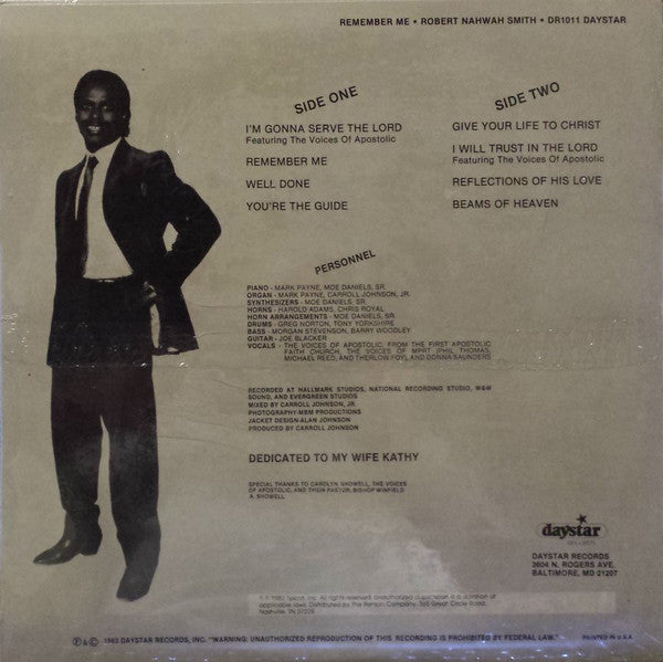 Robert Nahwah Smith : Remember Me (LP)