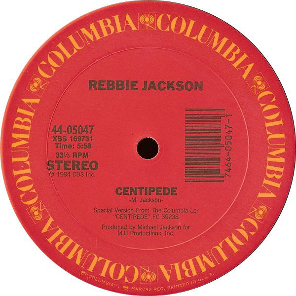 Rebbie Jackson : Centipede (12", Single, Pit)
