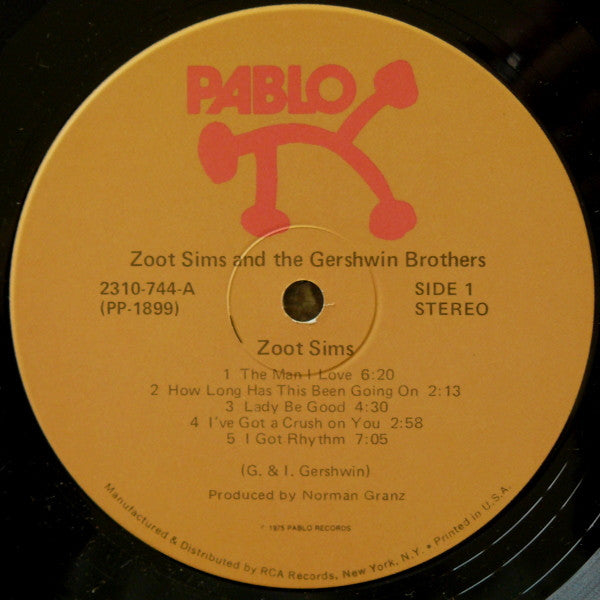 Zoot Sims : Zoot Sims And The Gershwin Brothers (LP, Album)