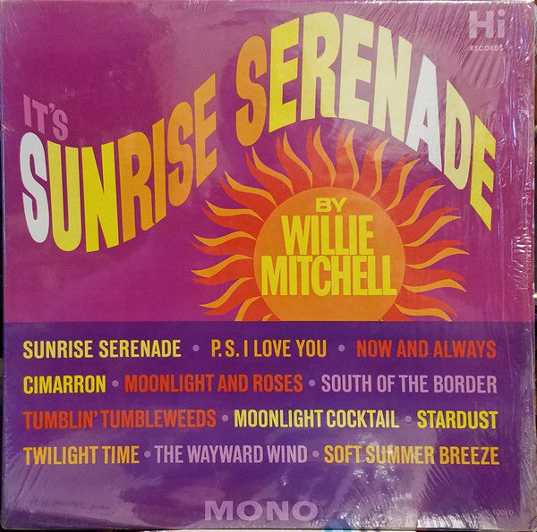 Willie Mitchell : It's Sunrise Serenade (LP, Album, Mono)