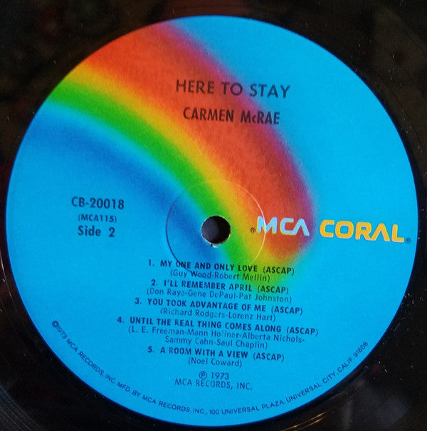 Carmen McRae : Here To Stay (LP, Comp)