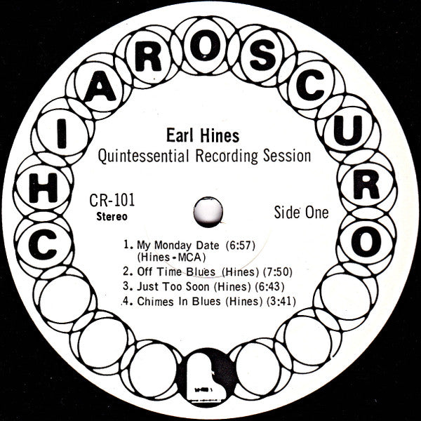 Earl Hines : Quintessential Recording Session (LP, Album, RE)