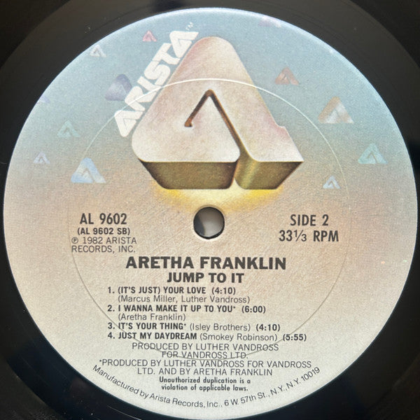 Aretha Franklin : Jump To It (LP, Album, Pit)