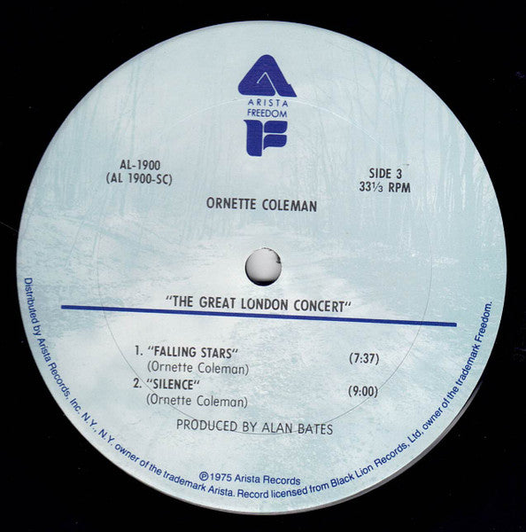 Ornette Coleman : The Great London Concert (2xLP, Album, RE, San)