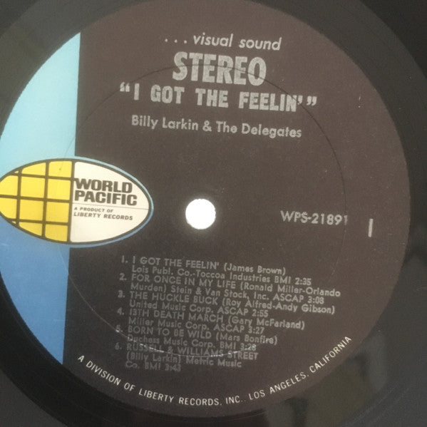 Billy Larkin : I Got The Feelin' (LP, Album)