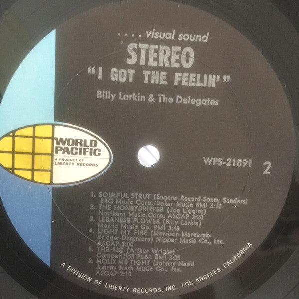 Billy Larkin : I Got The Feelin' (LP, Album)