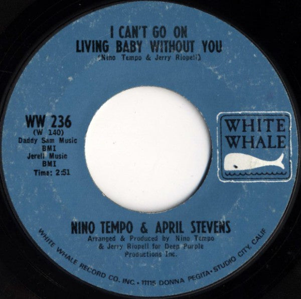 Nino Tempo & April Stevens : All Strung Out / I Can't Go On Living Baby Without You (7", Single)