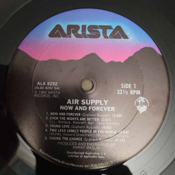 Air Supply : Now And Forever (LP, Album, Club, Car)