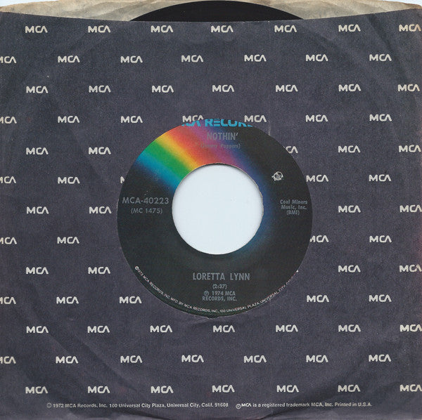 Loretta Lynn : They Don't Make 'Em Like My Daddy / Nothin' (7", Single)