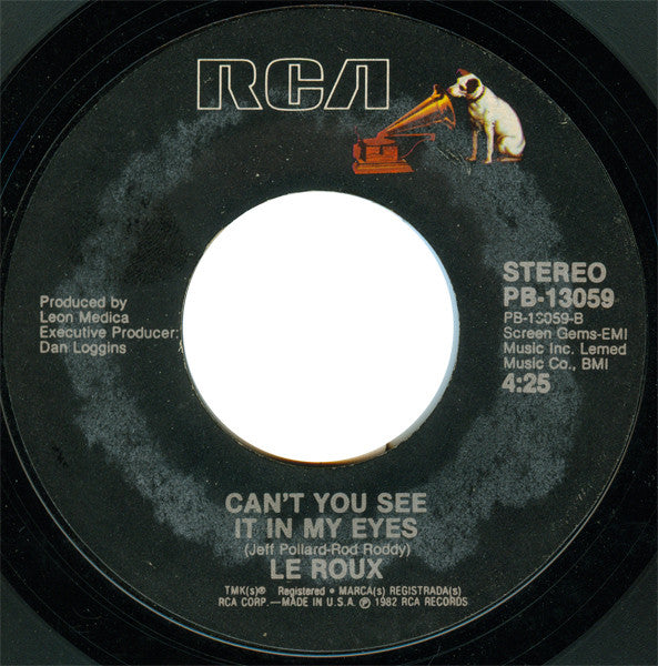 Le Roux : Nobody Said It Was Easy (Lookin' For The Lights) (7", Single, Styrene)