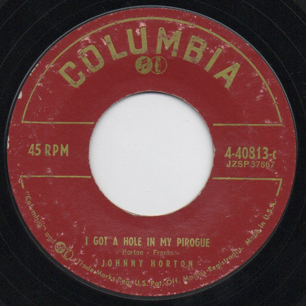 Johnny Horton : I'm Coming Home / I Got A Hole In My Pirogue (7", Single, Hol)