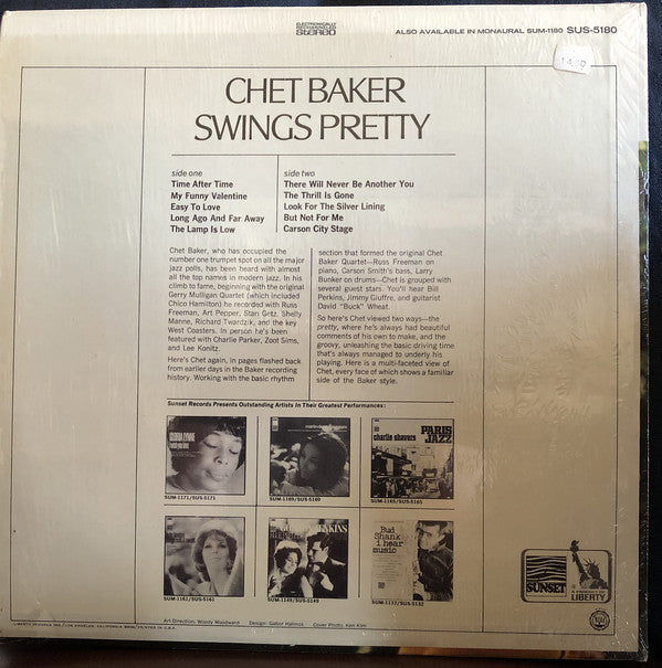 Chet Baker : Swings Pretty (LP, Comp)