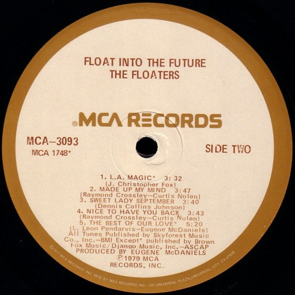 The Floaters : Float Into The Future (LP, Album, Glo)