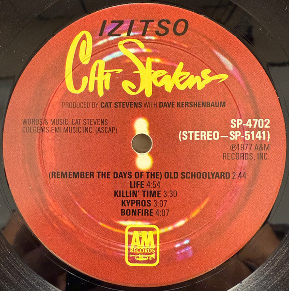 Cat Stevens : Izitso (LP, Album, Mon)