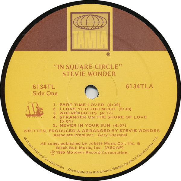 Stevie Wonder : In Square Circle (LP, Album, Gat)