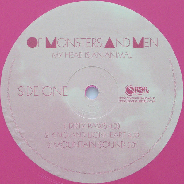 Of Monsters And Men : My Head Is An Animal (2xLP, Album, Pin)