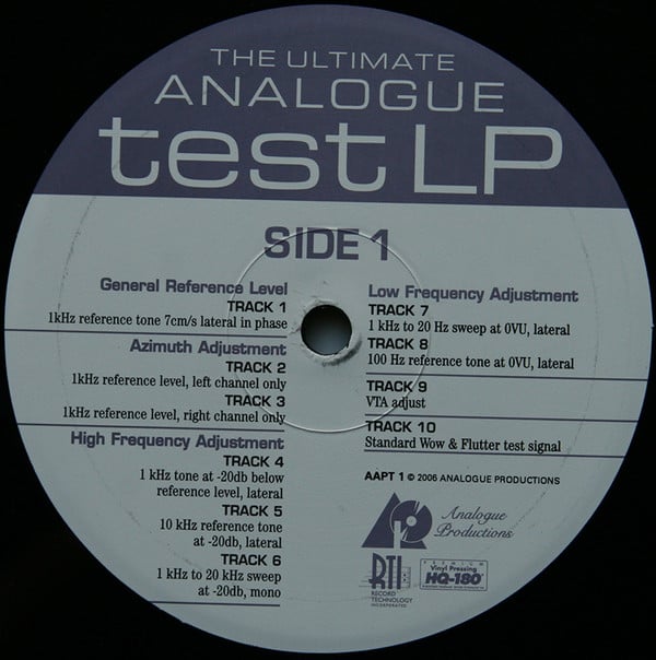 Analogue Productions : Ultimate Analogue Test LP (LP, 180)