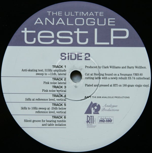 Analogue Productions : Ultimate Analogue Test LP (LP, 180)