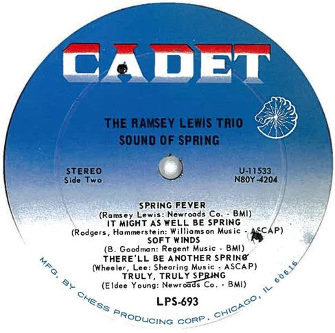 The Ramsey Lewis Trio : Sound Of Spring (LP, Album, RE)
