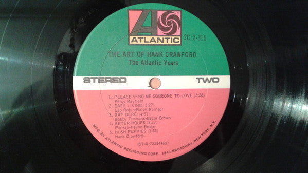 Hank Crawford : The Art Of Hank Crawford - The Atlantic Years (2xLP, Comp)