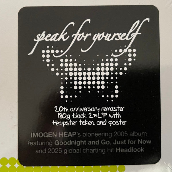 Imogen Heap : Speak For Yourself (2xLP, Album, Ltd, RE, RM, 20t)