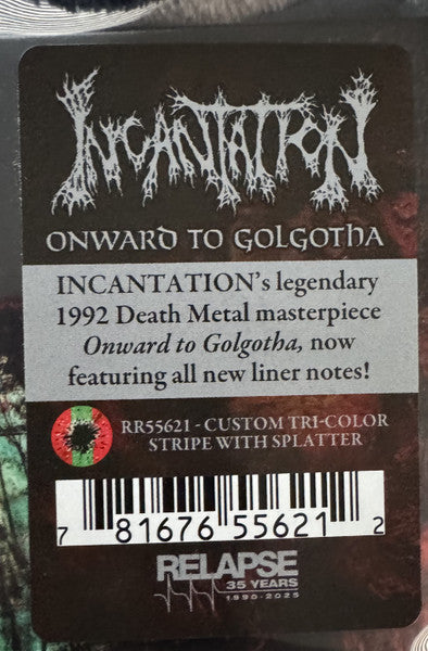 Incantation : Onward To Golgotha (LP, Album, RE, RM, Tri)