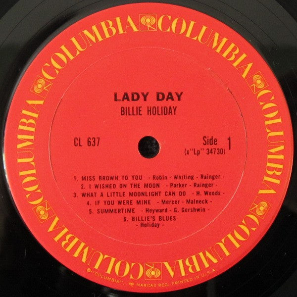 Billie Holiday : Lady Day (LP, Comp, Mono, RE)