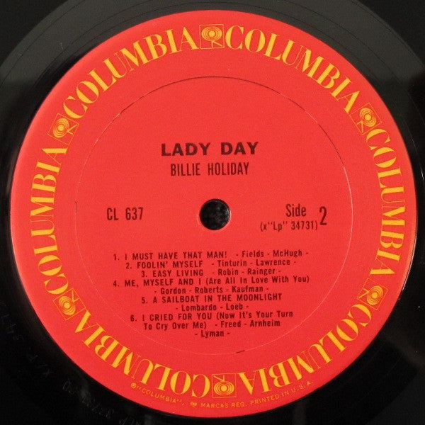 Billie Holiday : Lady Day (LP, Comp, Mono, RE)