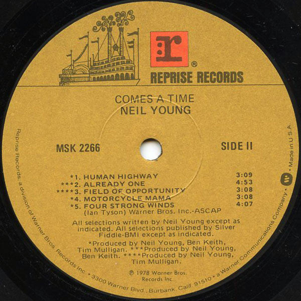 Neil Young : Comes A Time (LP, Album, SRC)