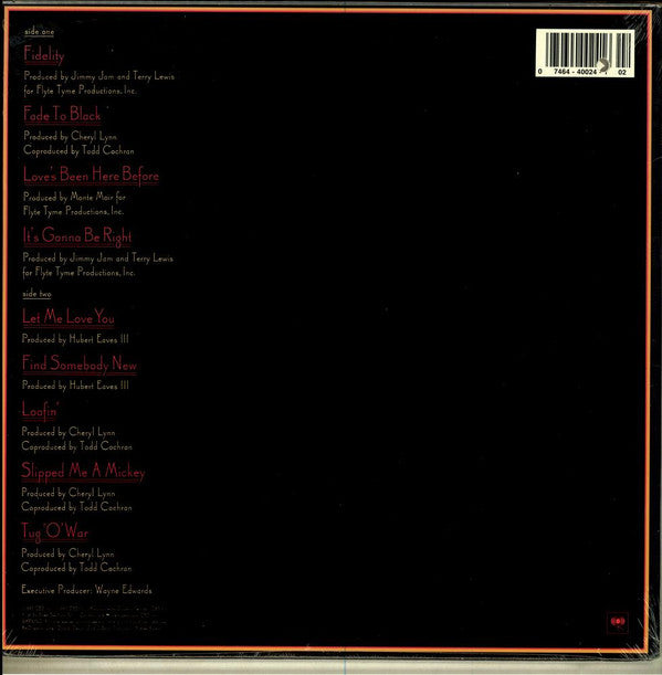 Cheryl Lynn : It's Gonna Be Right (LP, Album)