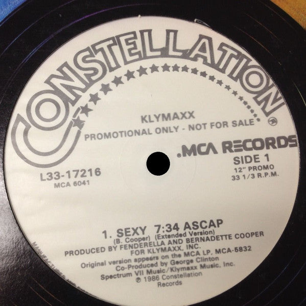Klymaxx : Sexy (12" Version) (12", Promo)