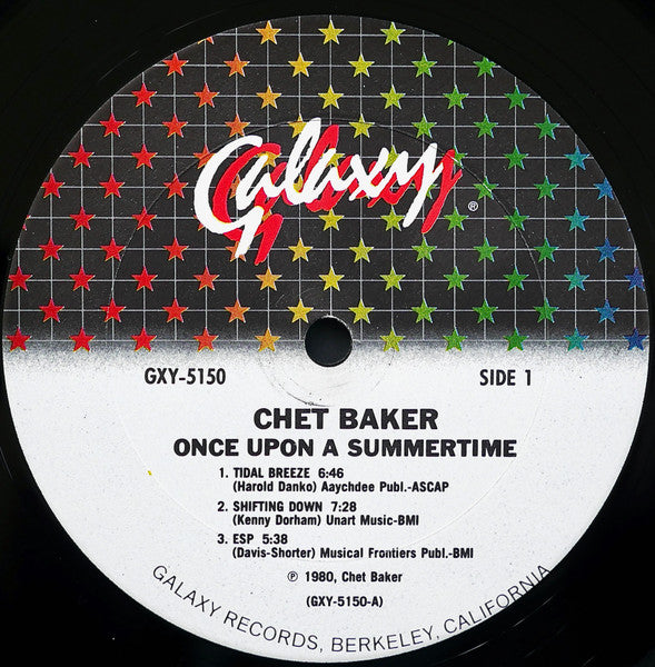Chet Baker : Once Upon A Summertime (LP, Album, RE)