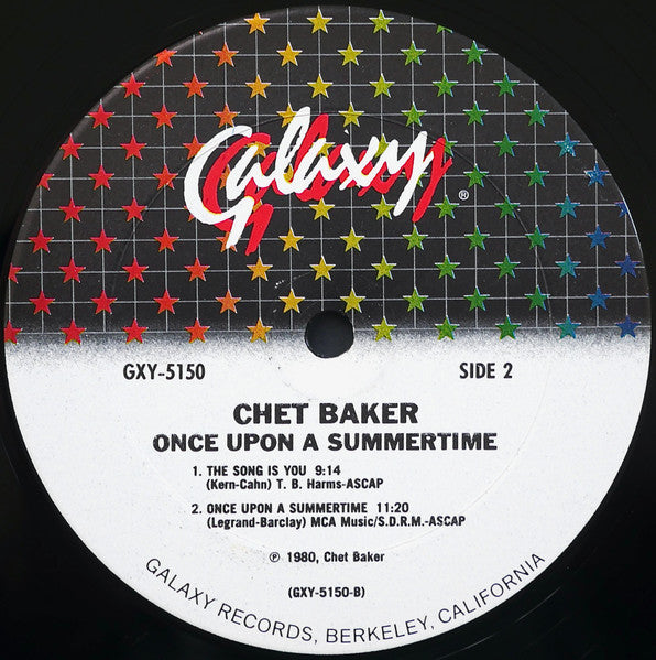 Chet Baker : Once Upon A Summertime (LP, Album, RE)