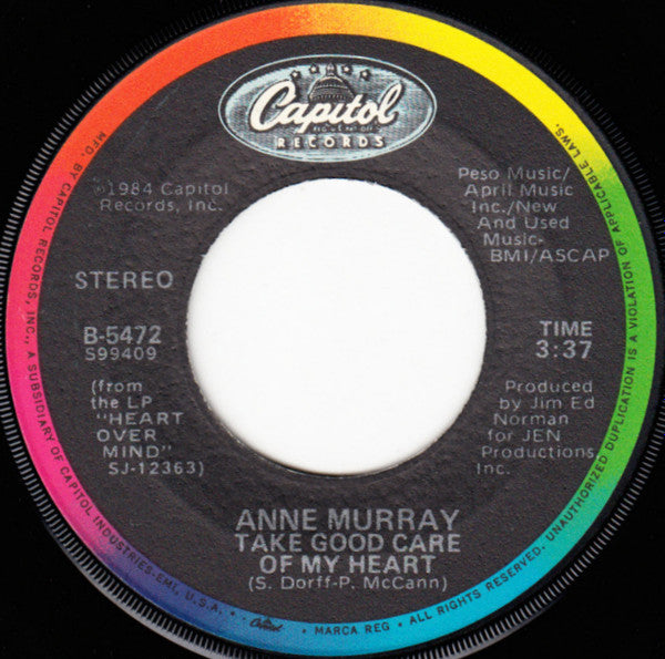 Anne Murray : I Don't Think I'm Ready For You (7", Jac)