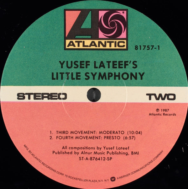 Yusef Lateef : Yusef Lateef's Little Symphony (LP)