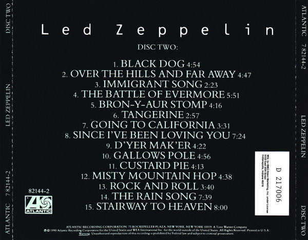 Led Zeppelin : Led Zeppelin (4xCD, RM + Box, Comp, Club)