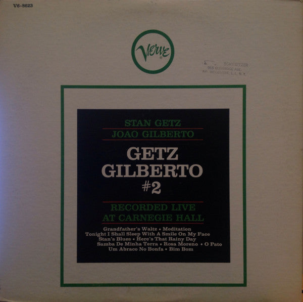 Stan Getz - João Gilberto : Getz/Gilberto #2 (LP, Album, Gat)