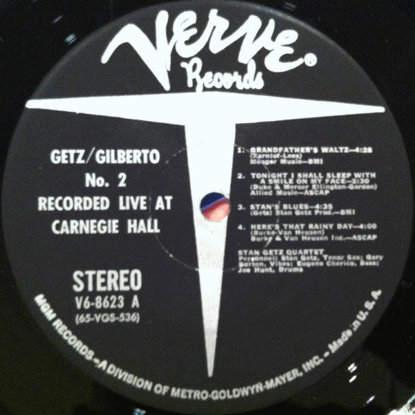 Stan Getz - João Gilberto : Getz/Gilberto #2 (LP, Album, Gat)