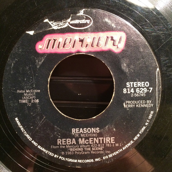 Reba McEntire : There Ain't No Future In This (7", Single, Styrene, PRC)