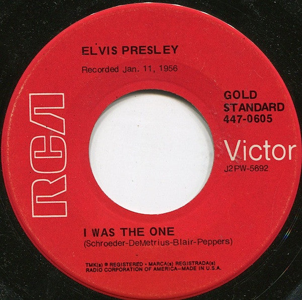 Elvis Presley : Heartbreak Hotel (7", RE)