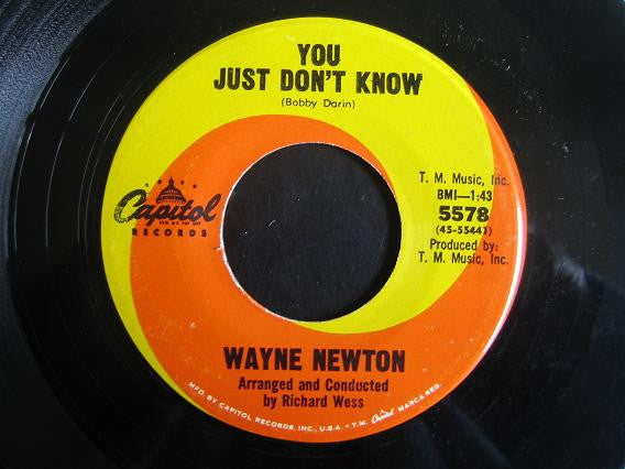 Wayne Newton : After The Laughter / You Just Don't Know (7")