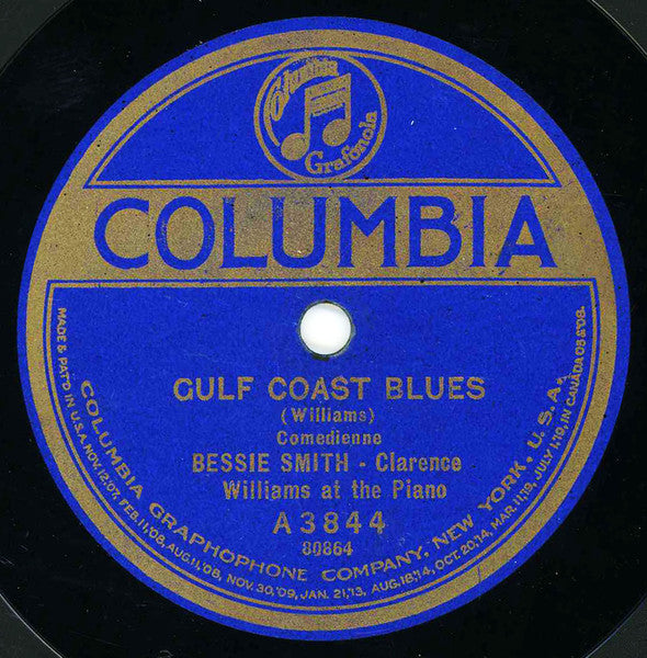 Bessie Smith : Down Hearted Blues / Gulf Coast Blues (Shellac, 10")