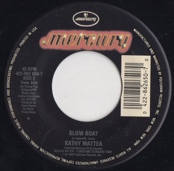 Kathy Mattea : Listen To The Radio (7")