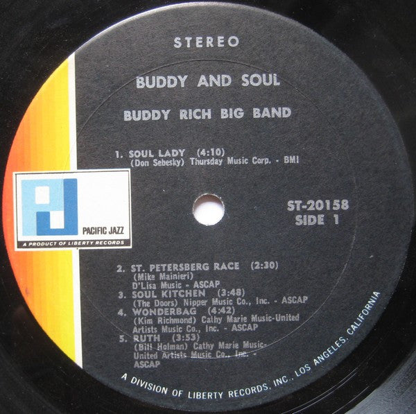 Buddy Rich Big Band : Buddy & Soul (LP, Album)