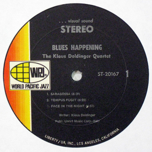 The Klaus Doldinger Quartet* : Blues Happening (LP, Album, Gat)