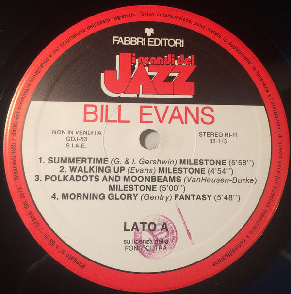 Bill Evans : Bill Evans (LP, Comp, RE)