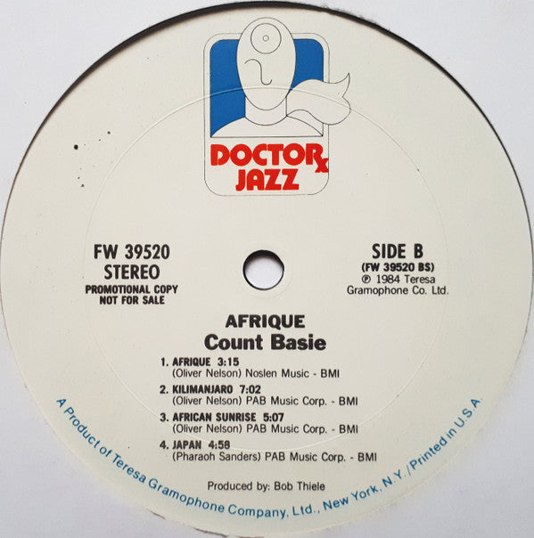 Count Basie & His Orchestra* : Afrique (LP, Album, Promo, RE)