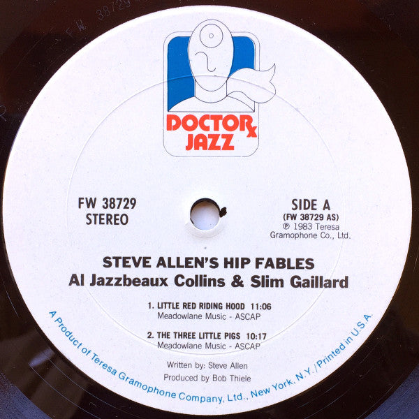 Al Jazzbeaux Collins* & Slim Gaillard : Steve Allen's Hip Fables (LP, Album)